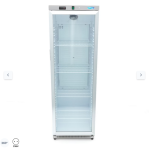  Ψυγείο - 400L - ανοξείδωτος χάλυβας - με γυάλινη πόρτα